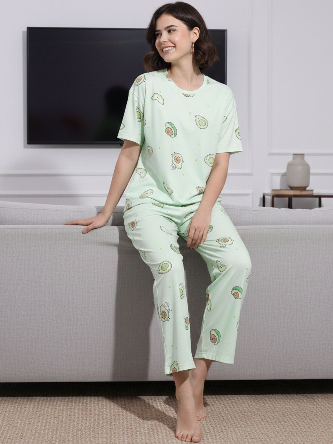 Highgarden Women Printed Night suit
