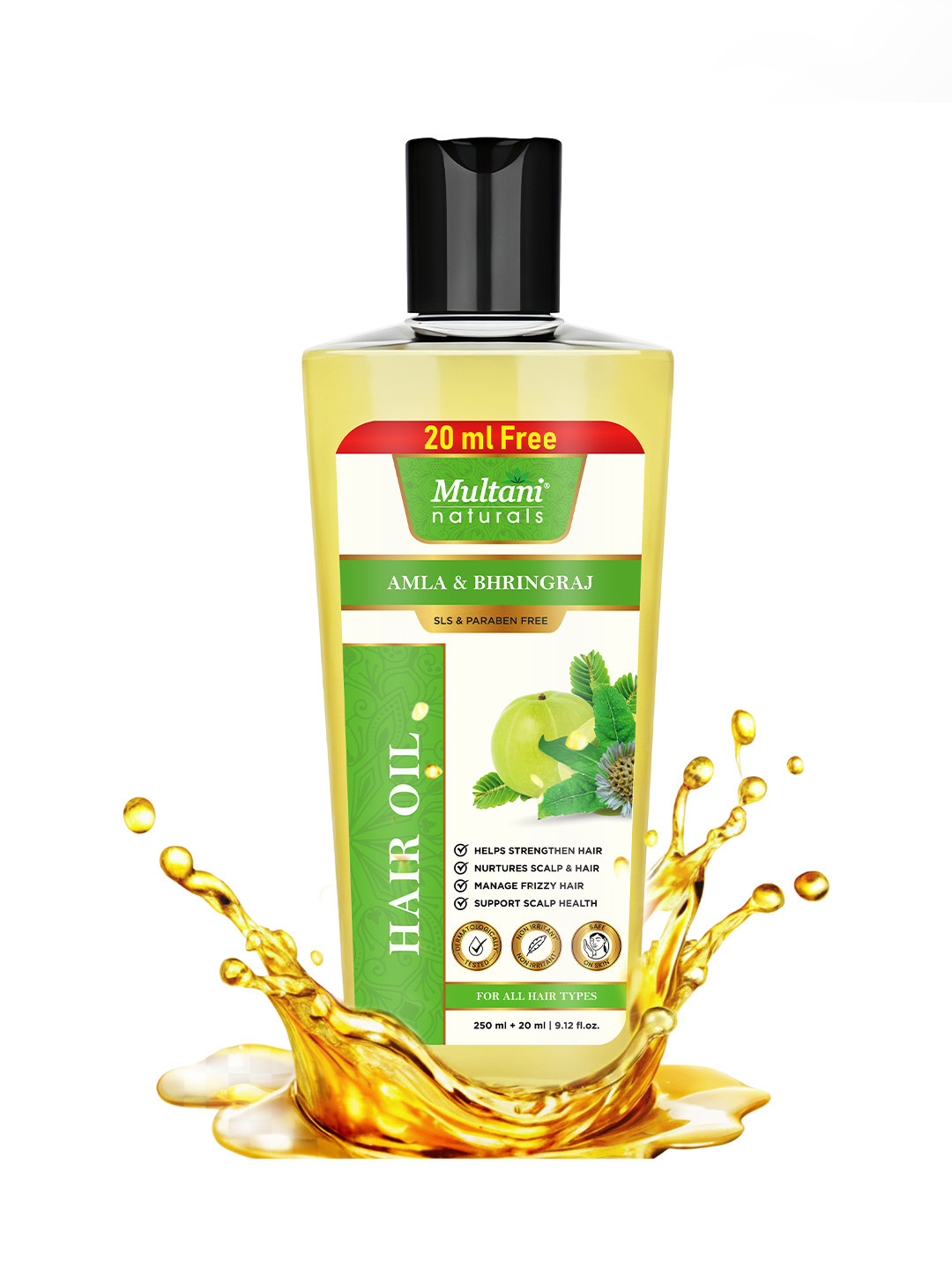 Multani Naturals Amla & Bhringraj Hair Oil - 270 ml