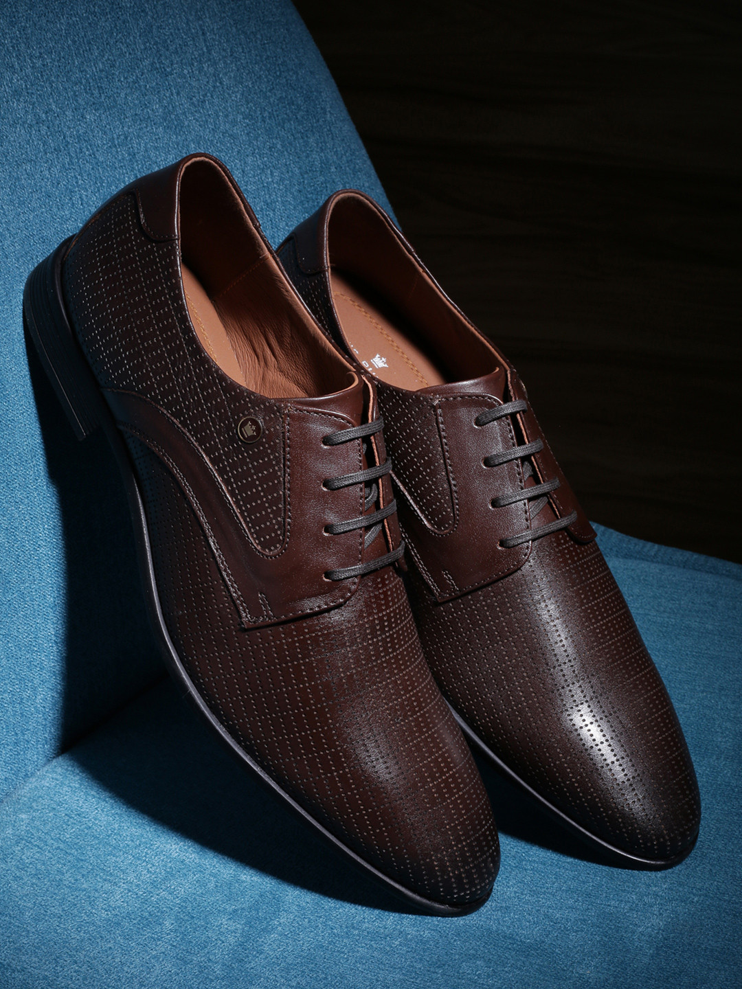 Louis Philippe Men Leather Formal Derbys