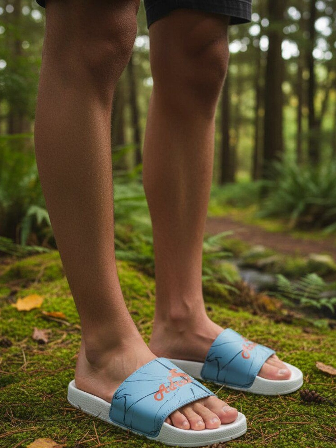 ADROZ Men Printed Rubber Sliders