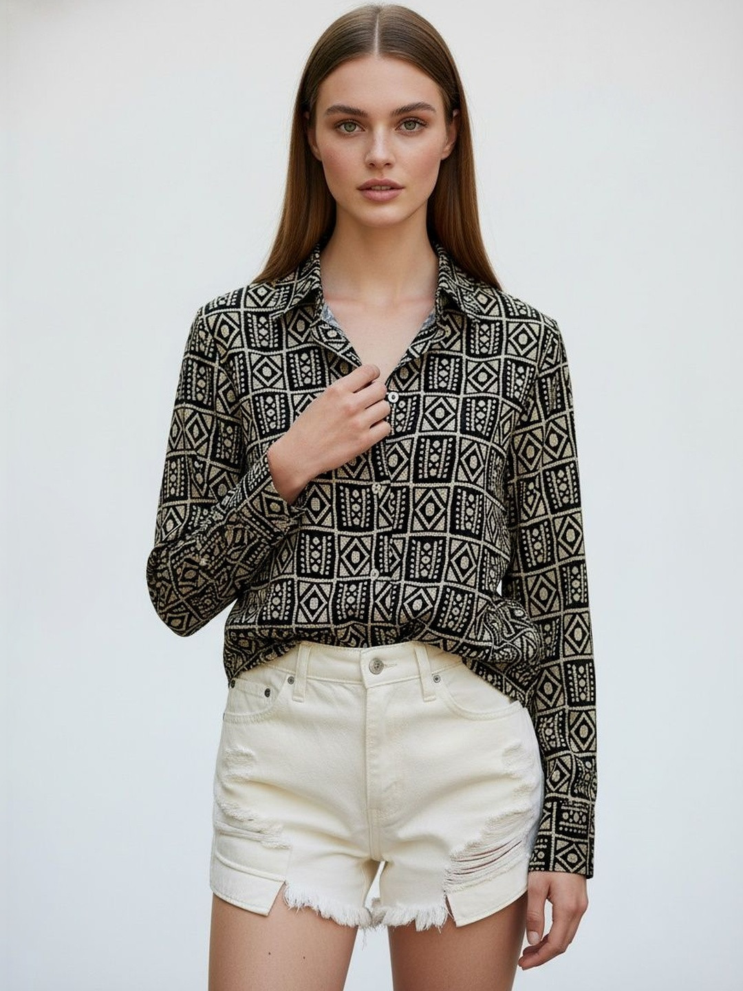 DressBerry Women Printed Casual Shirt