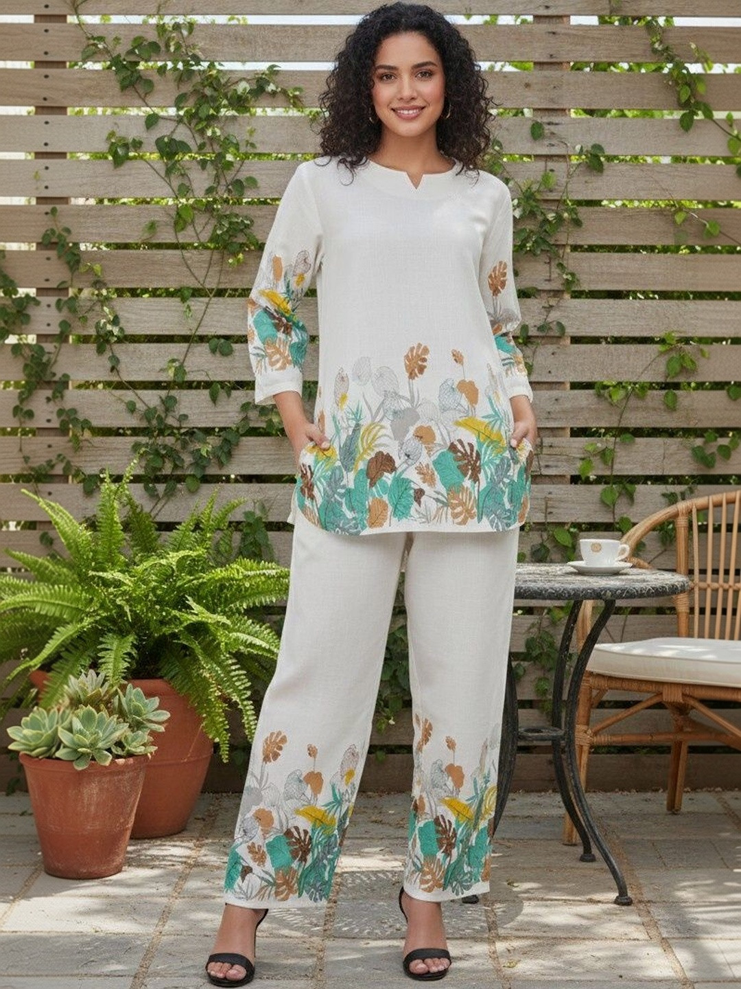 BAESD Tropical Printed Tunic with Trousers