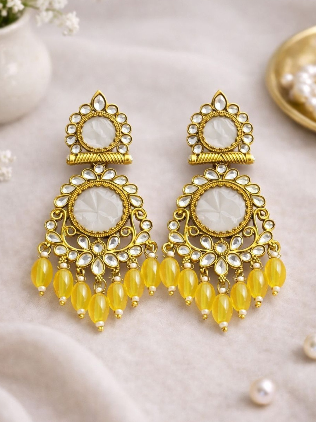 Glamgem Geometric Drop Earrings