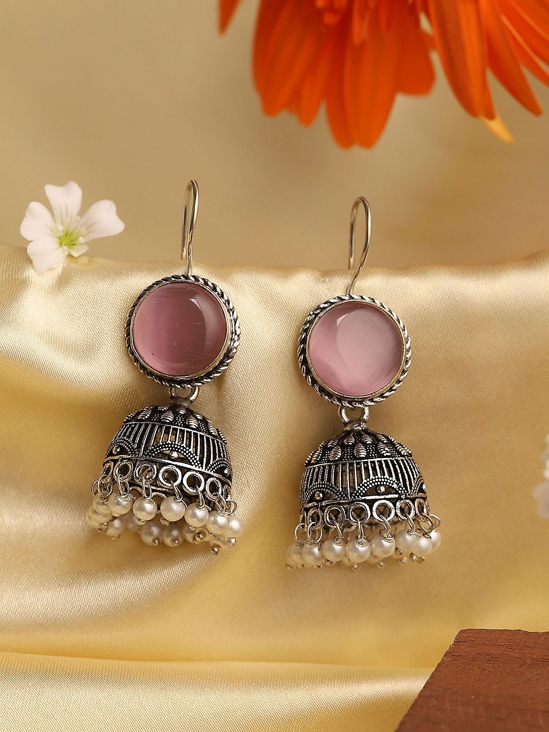 Biba Dome Shaped Jhumkas Earrings