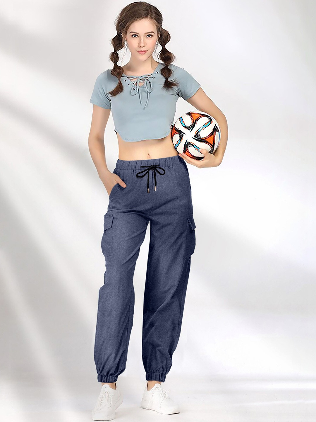 Moda Rapido Women Relaxed Cargos Trousers