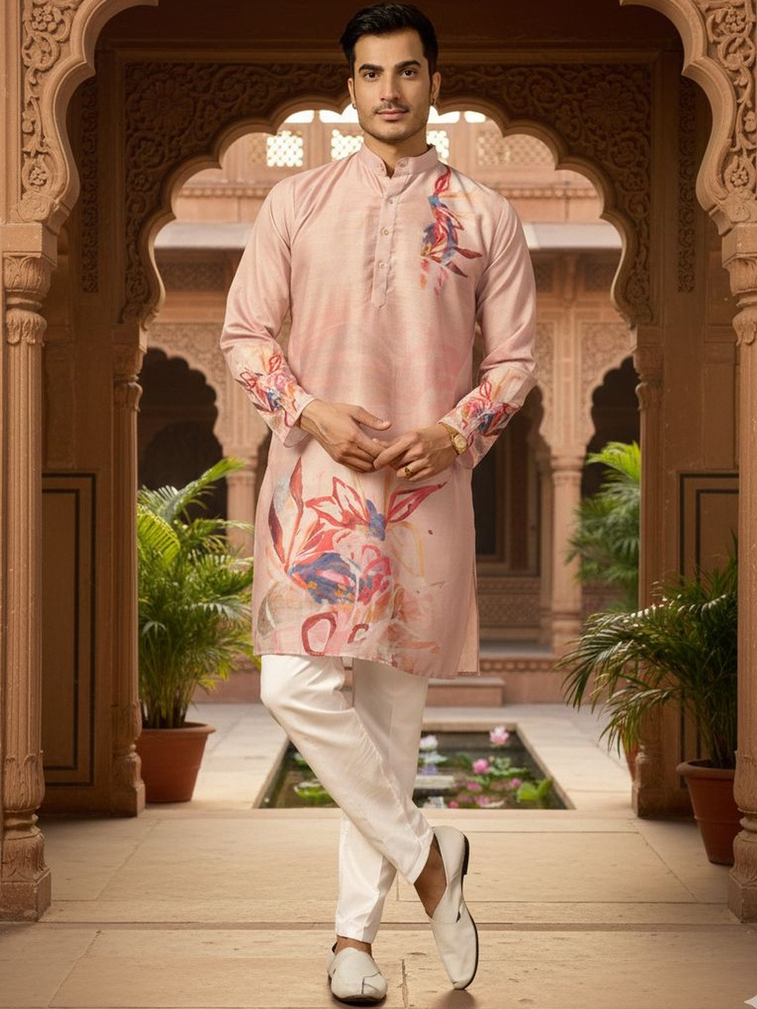 INDIROOP Men Kurta