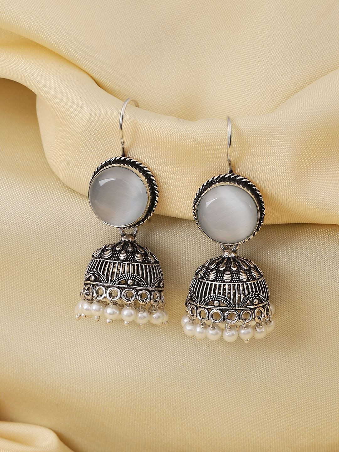Biba Dome Shaped Jhumkas Earrings
