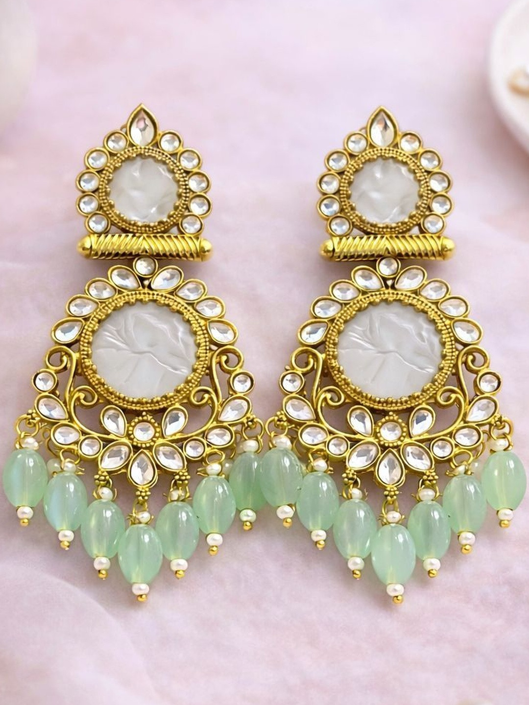 Glamgem Geometric Drop Earrings
