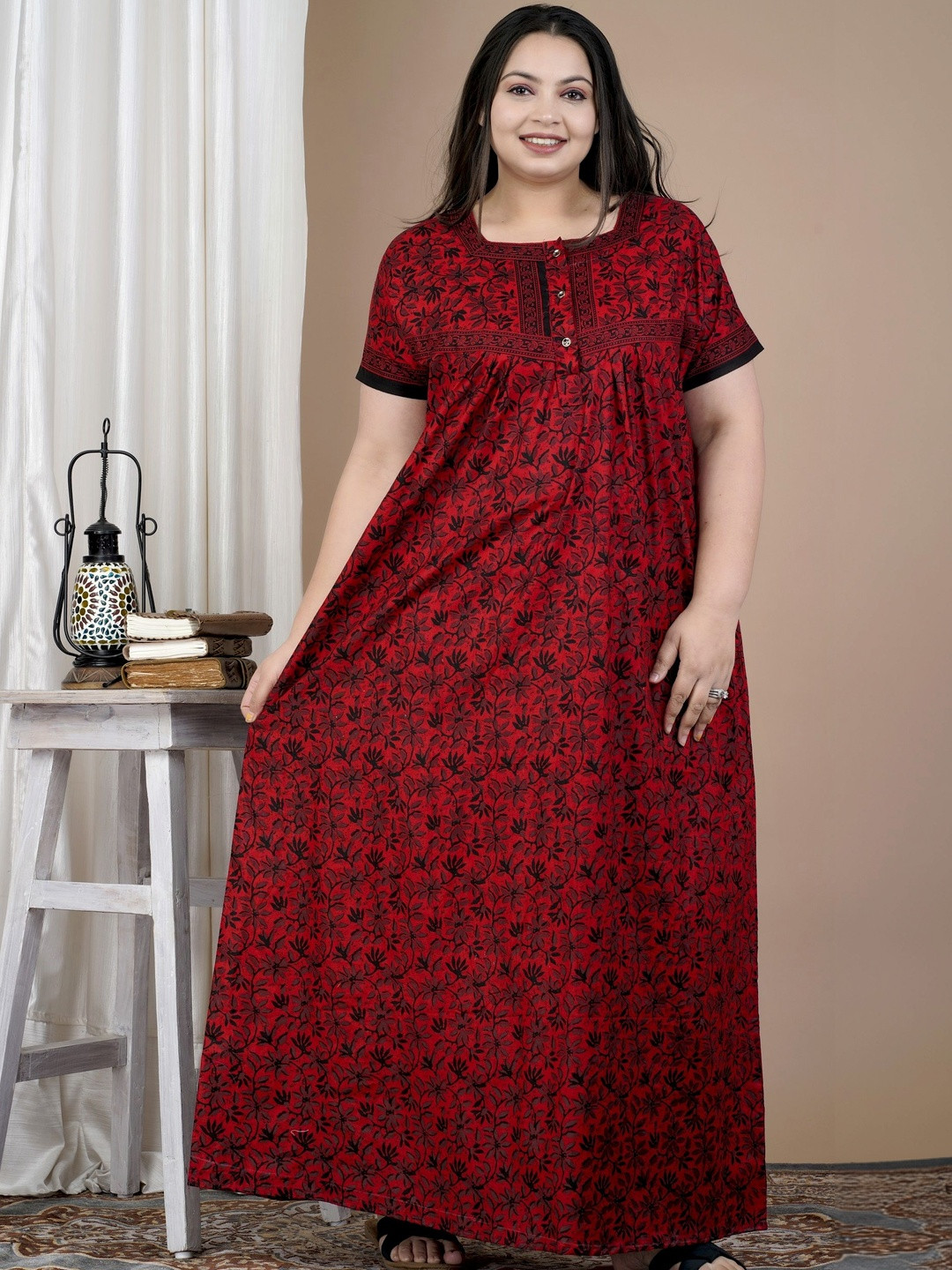 Rapariga Printed Maxi Nightdress