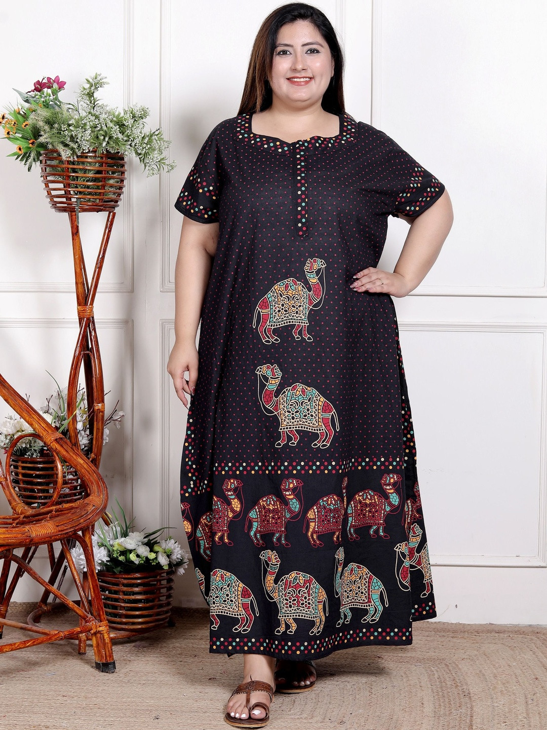 Rapariga Printed Maxi Nightdress