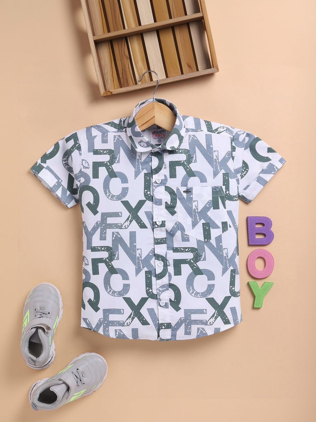 Blushh Berry Boys Printed Casual Shirt