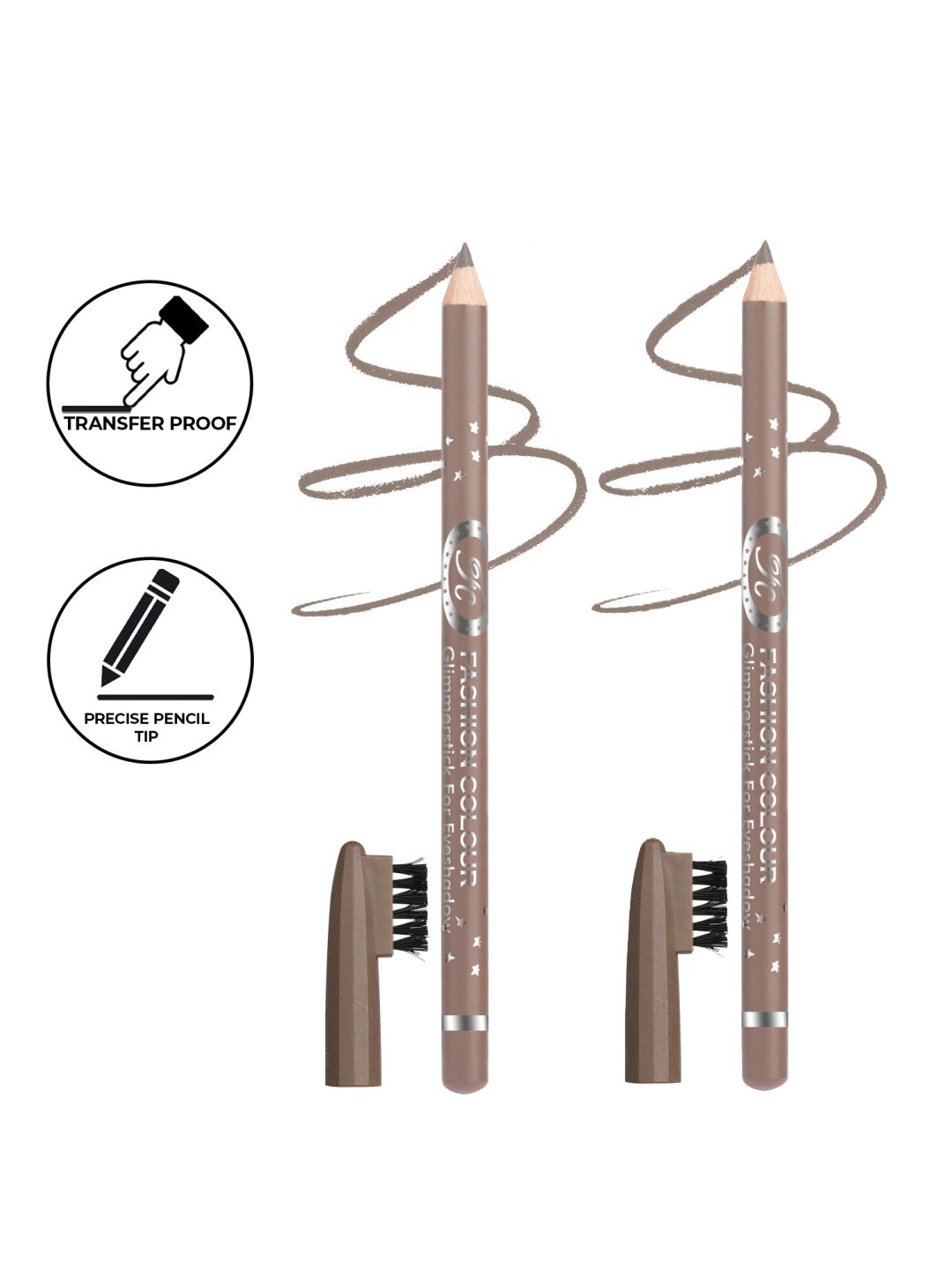 Fashion Colour Set of 2 Professional Eyebrow Pencil with Brush 1.3g - Summer Tan 05