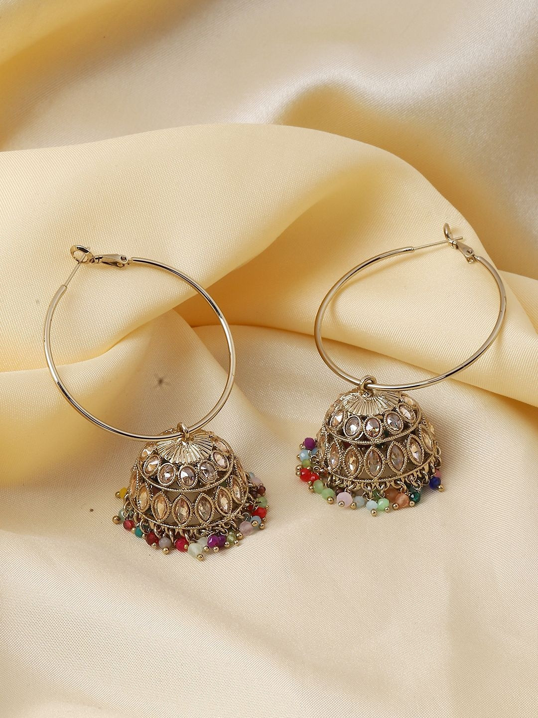 Biba Circular Jhumkas Earrings