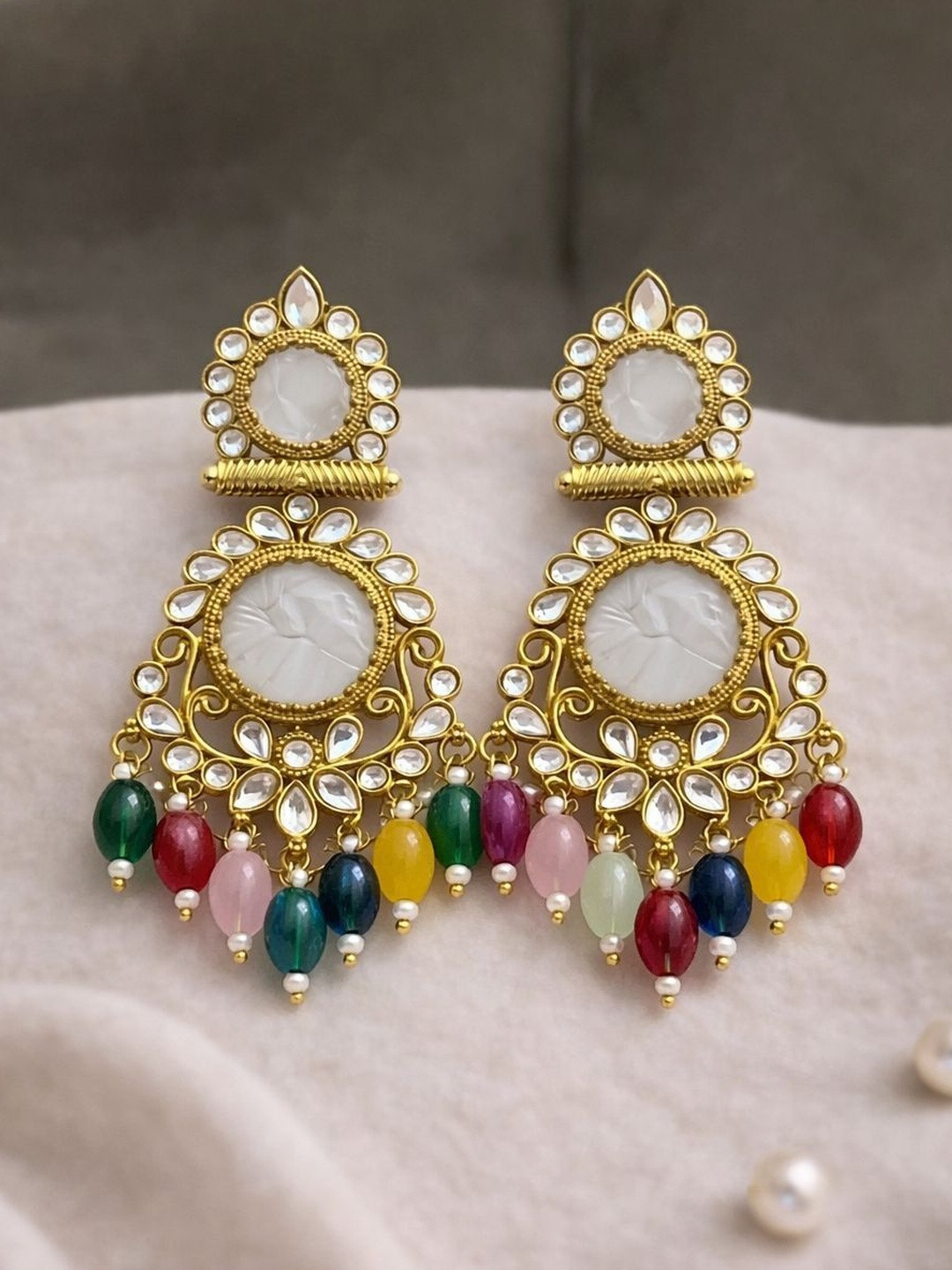 Glamgem Geometric Drop Earrings