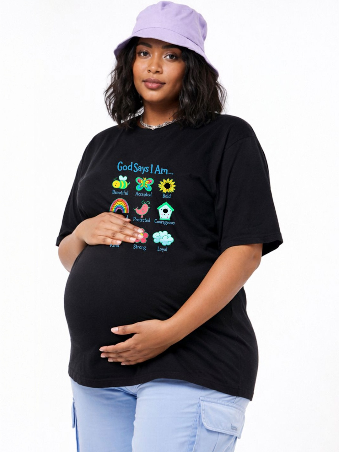 angloindu Women Printed T-shirt
