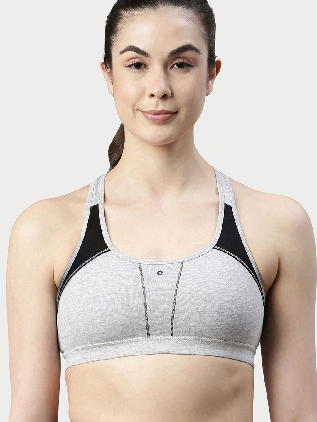 Enamor Padded Wirefree High Coverage Racer Back Medium Impact Bra With Removable Pads Sb08