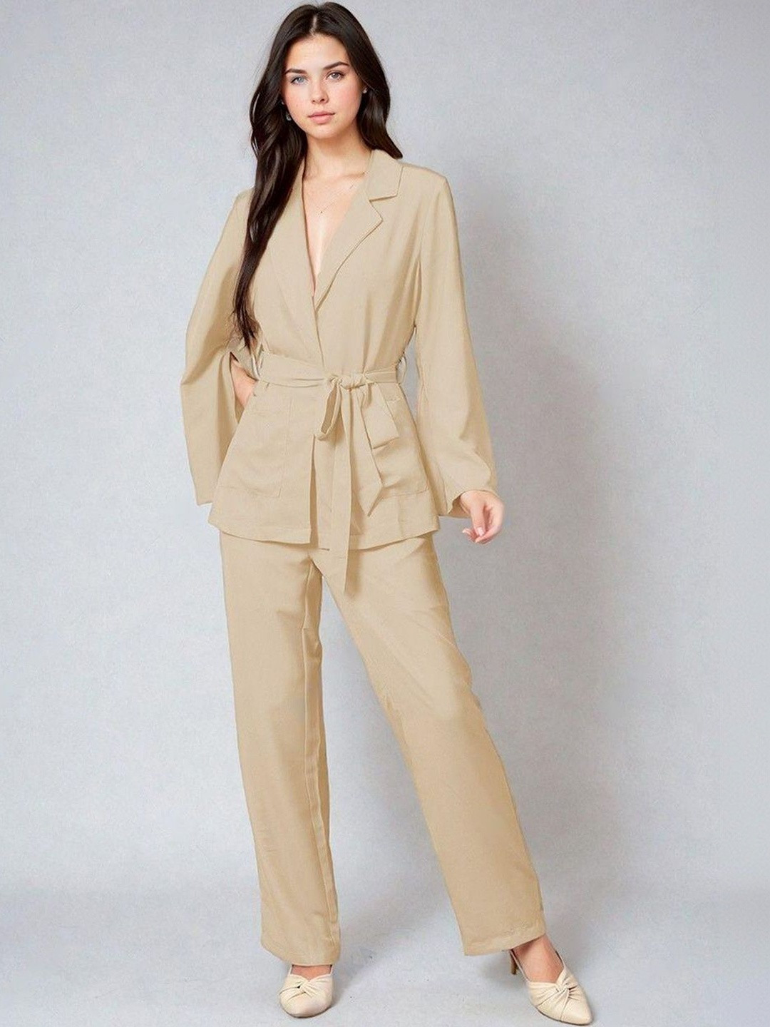 Stylecast X Kotty Solid Blazer with Trousers