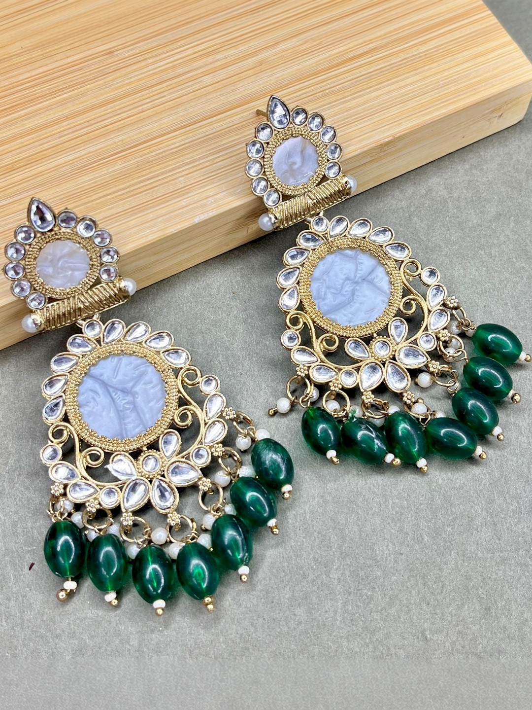Glamgem Floral Drop Earrings