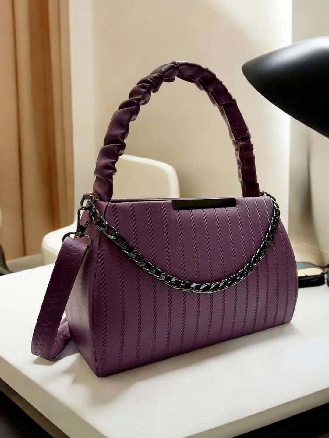 YOYOWING Textured Structured Handheld Bag