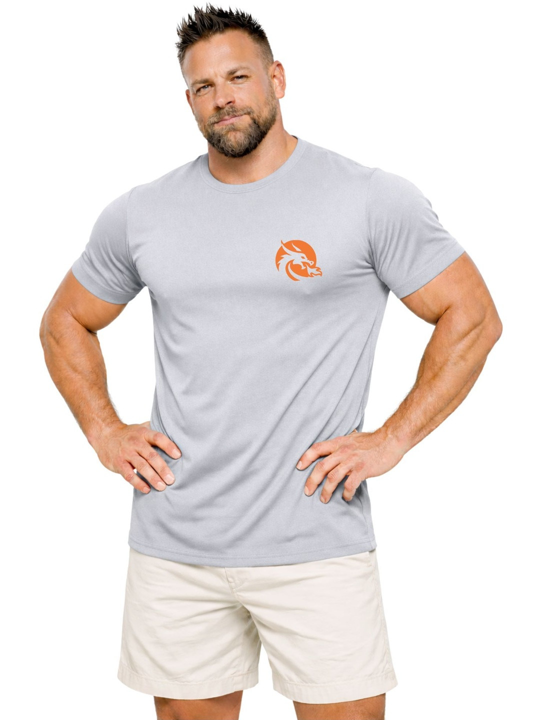 3Colors Men Printed Moisture Wicking T-shirt