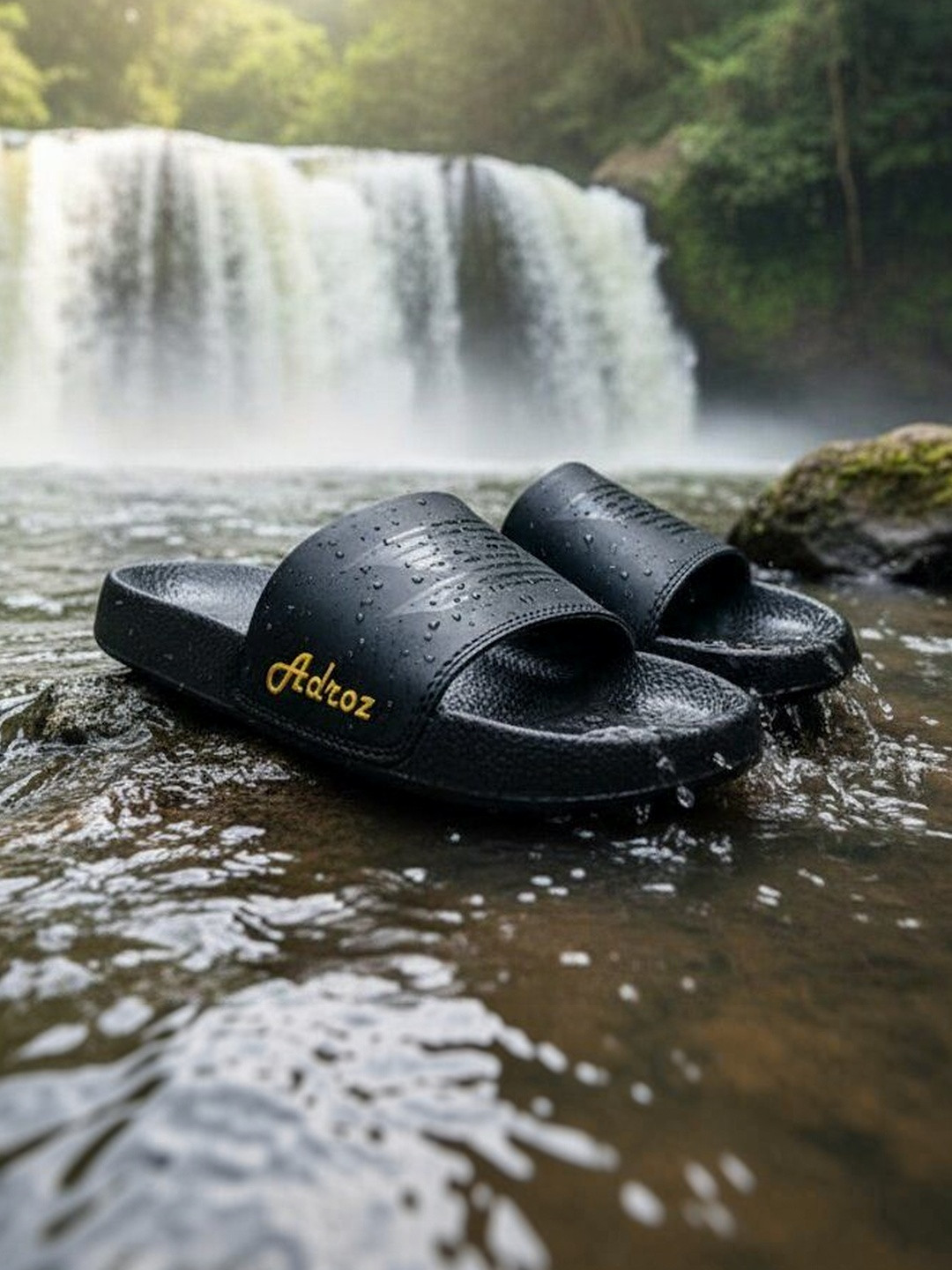 ADROZ Men Rubber Sliders