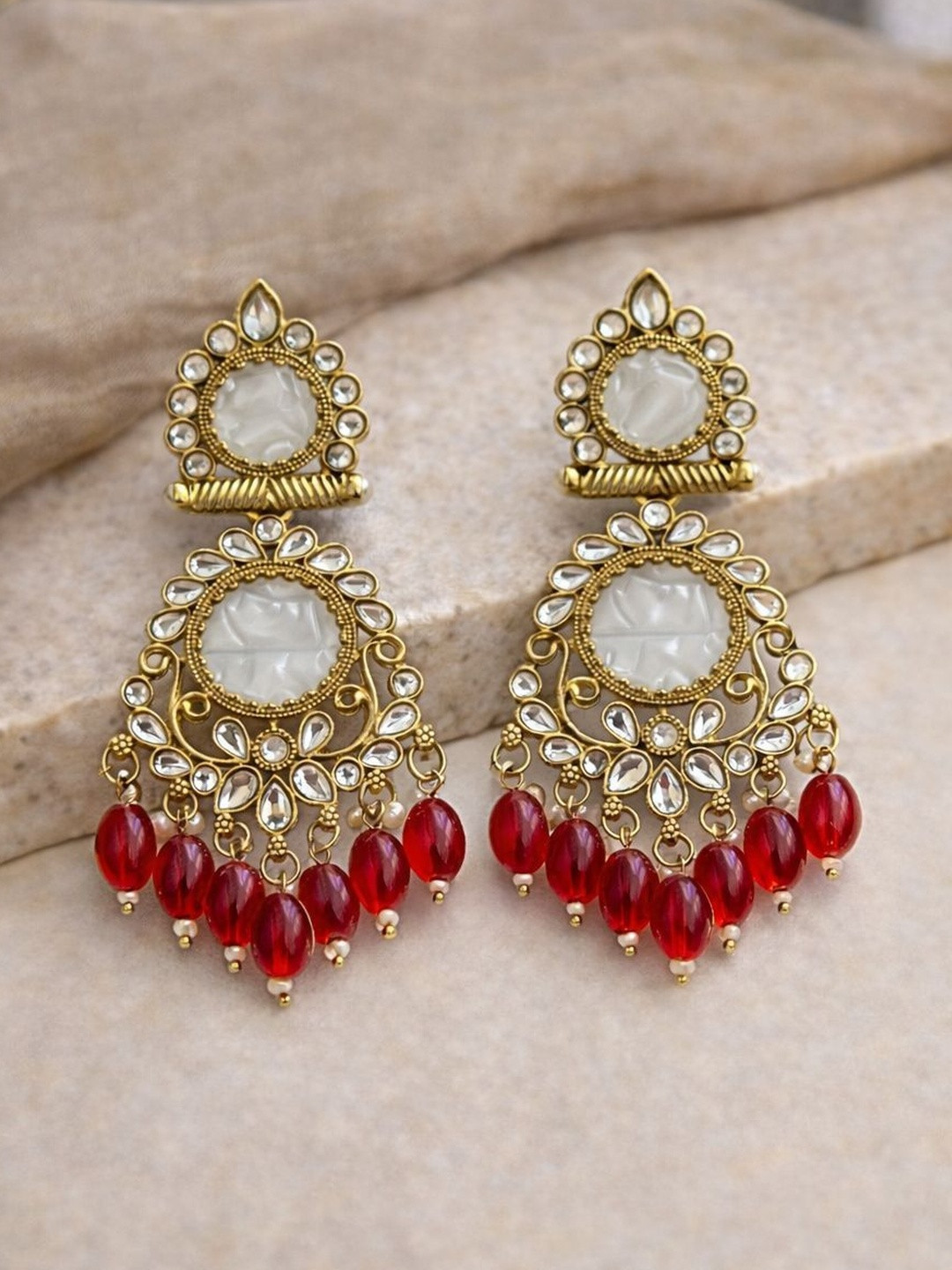 Glamgem Geometric Drop Earrings