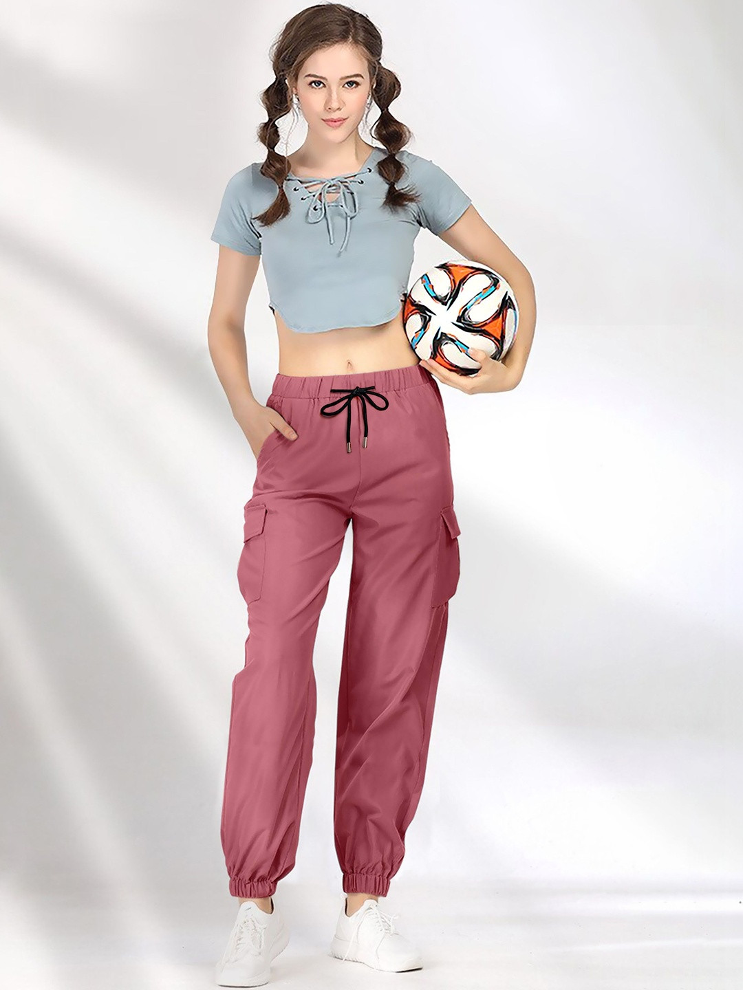 Moda Rapido Women Relaxed Cargos Trousers