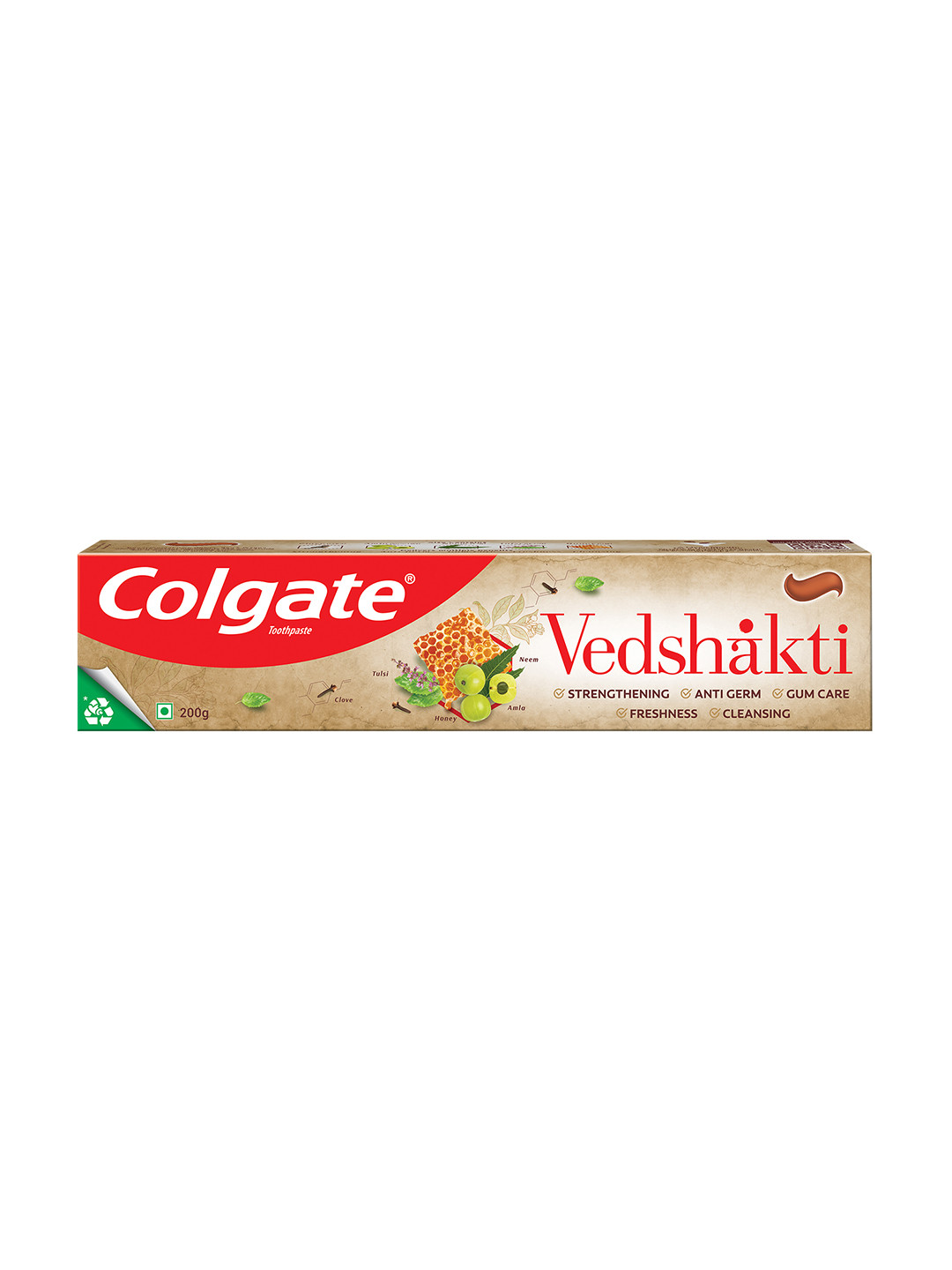 Colgate Vedshakti Toothpaste for Whole Mouth Health With Neem Clove & Honey - 200g
