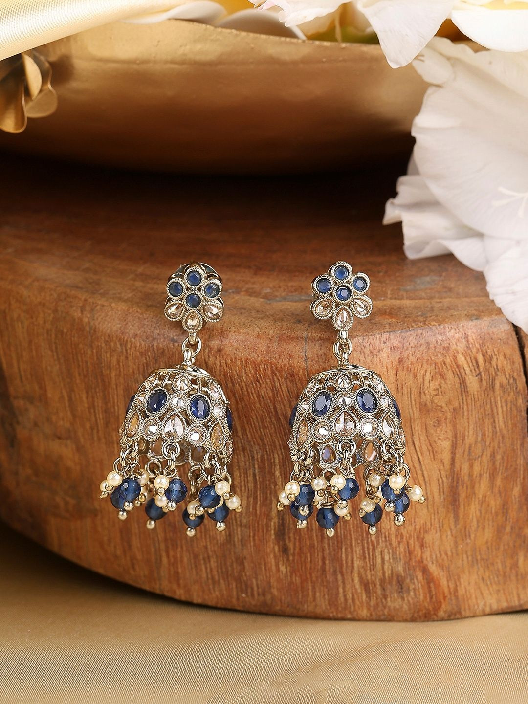 Biba Dome Shaped Jhumkas Earrings