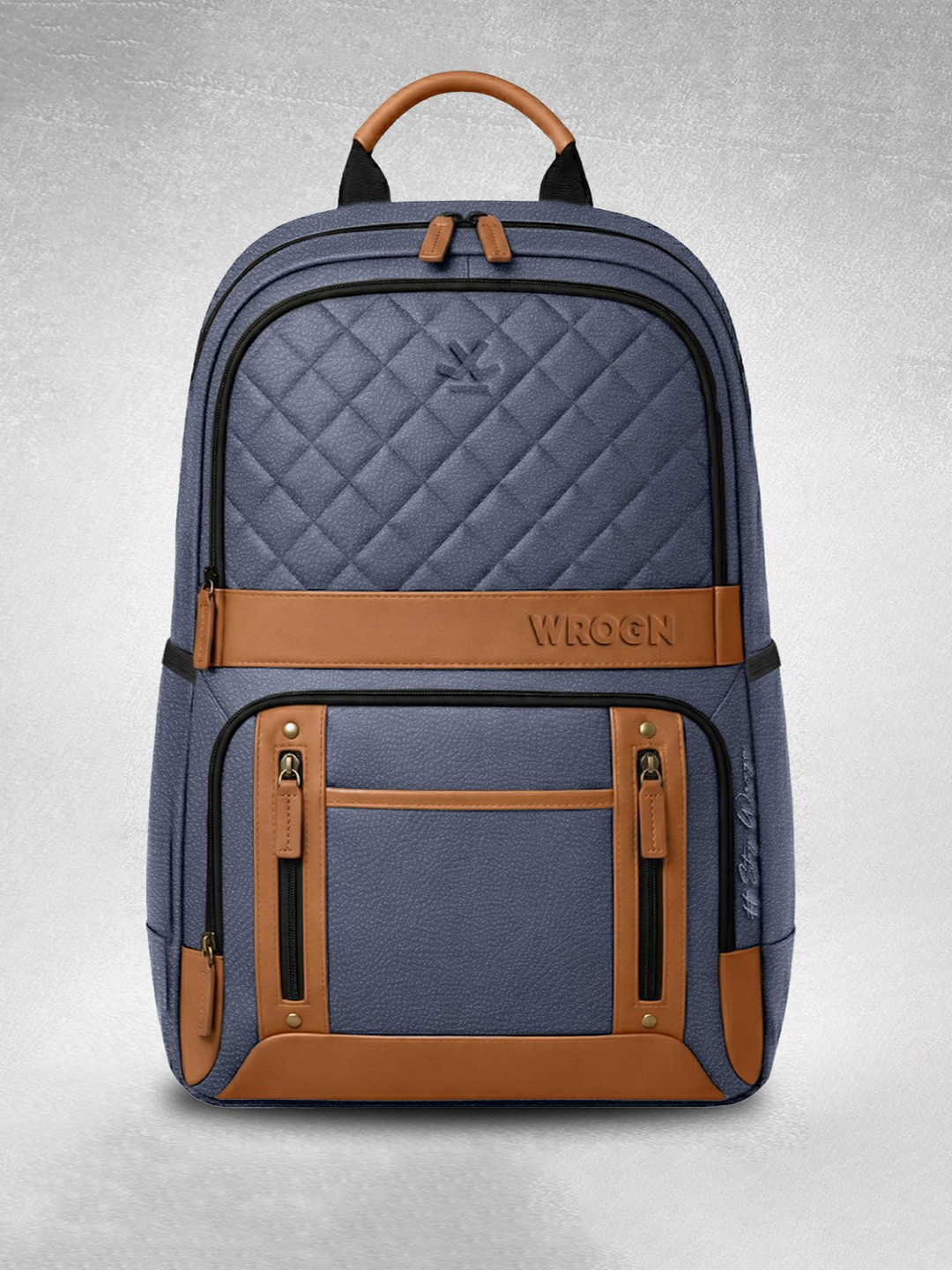 WROGN Unisex Colourblocked Backpack with Anti-Theft