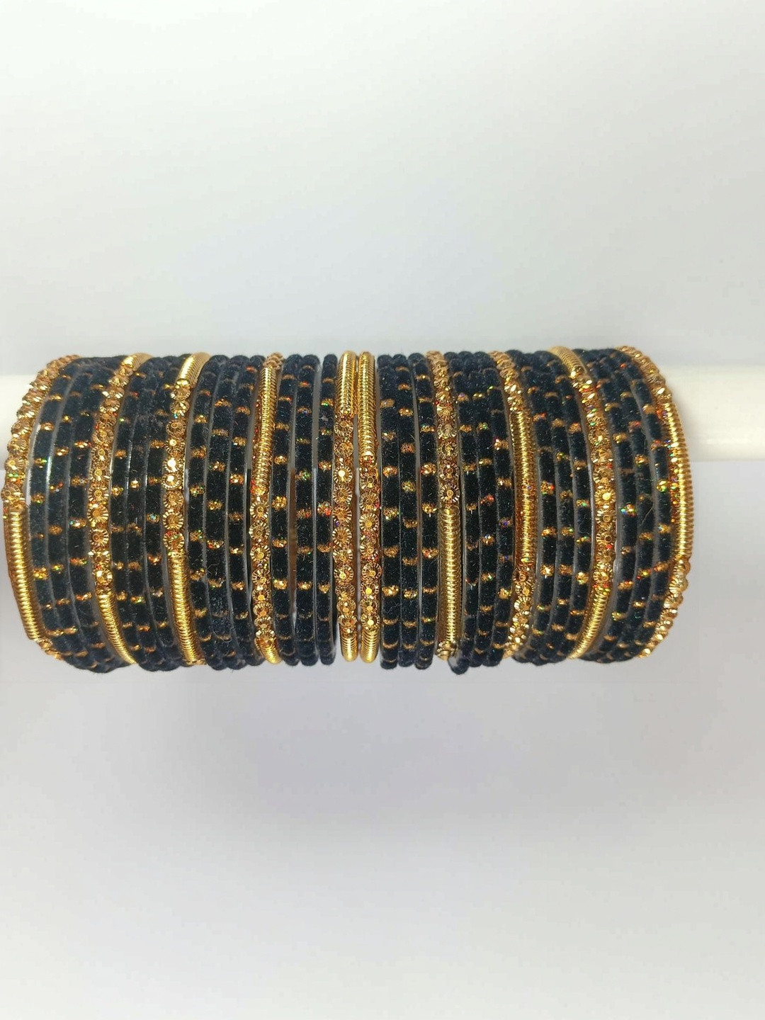Pasovi Set Of 34 Stone-Studded Stylish Tranditional Bangle