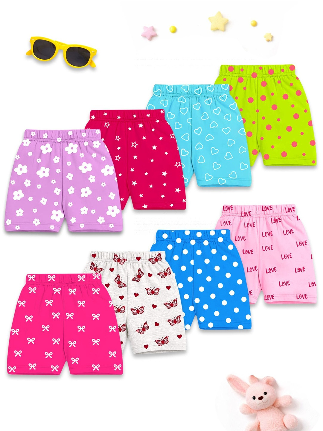 YK Girls Printed Shorts