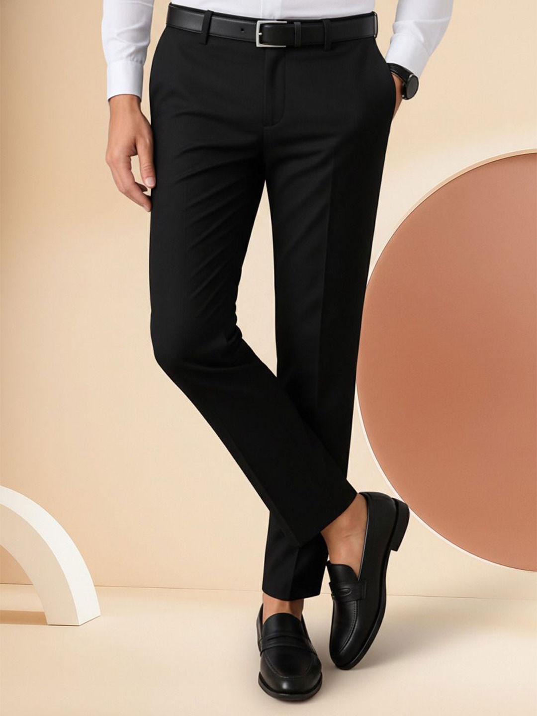 Haul Chic Men Slim Fit Trousers