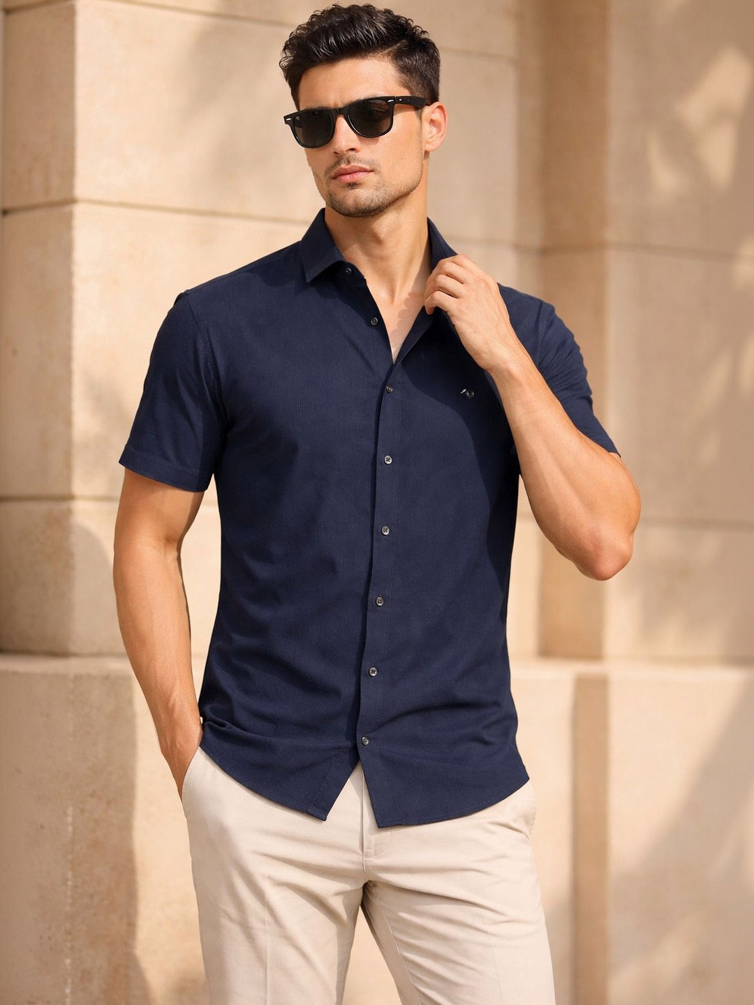 Parcel Yard Men Modern Casual Shirt