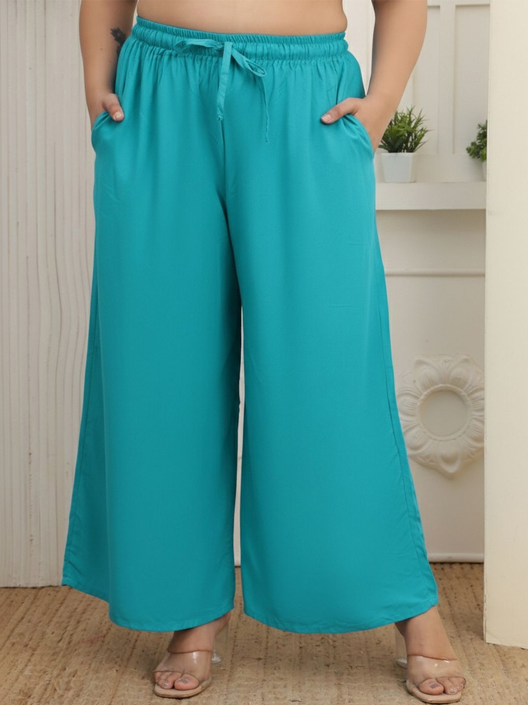 Valles365 by S.C. Women 2 Flared Ethnic Palazzos