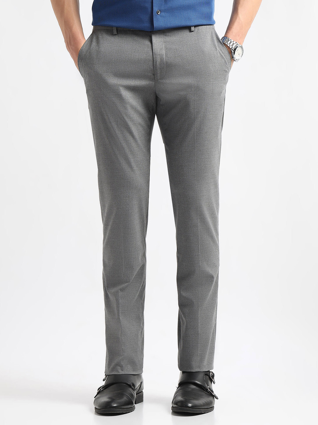 Arrow Men Tapered Fit Formal Trousers