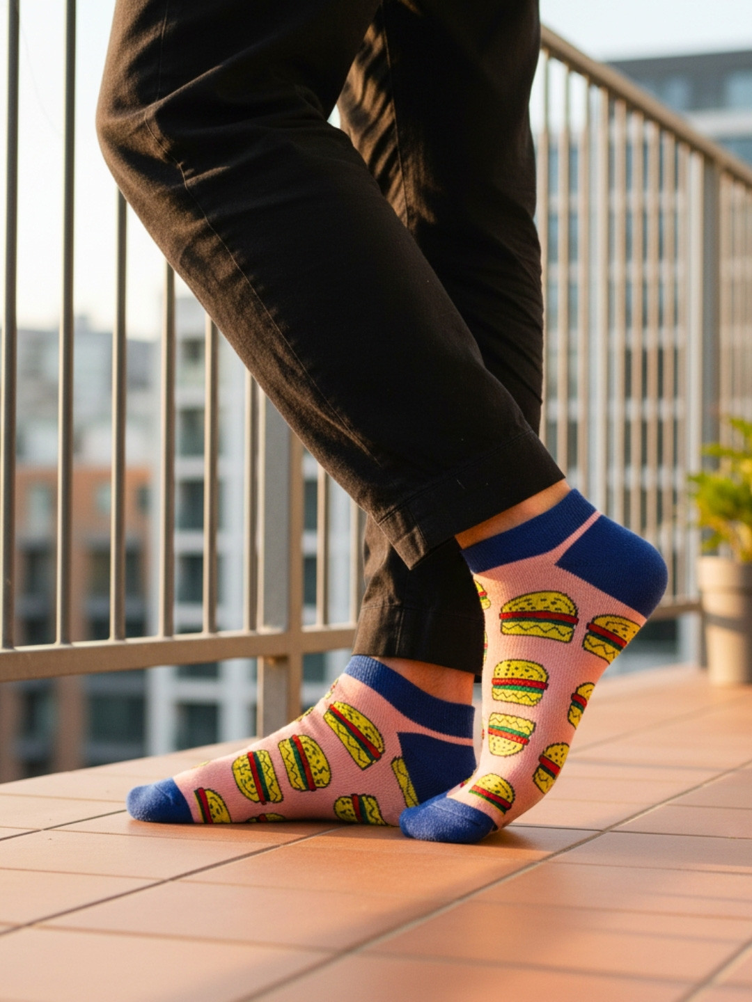 Dynamocks Patterned Ankle Length Socks