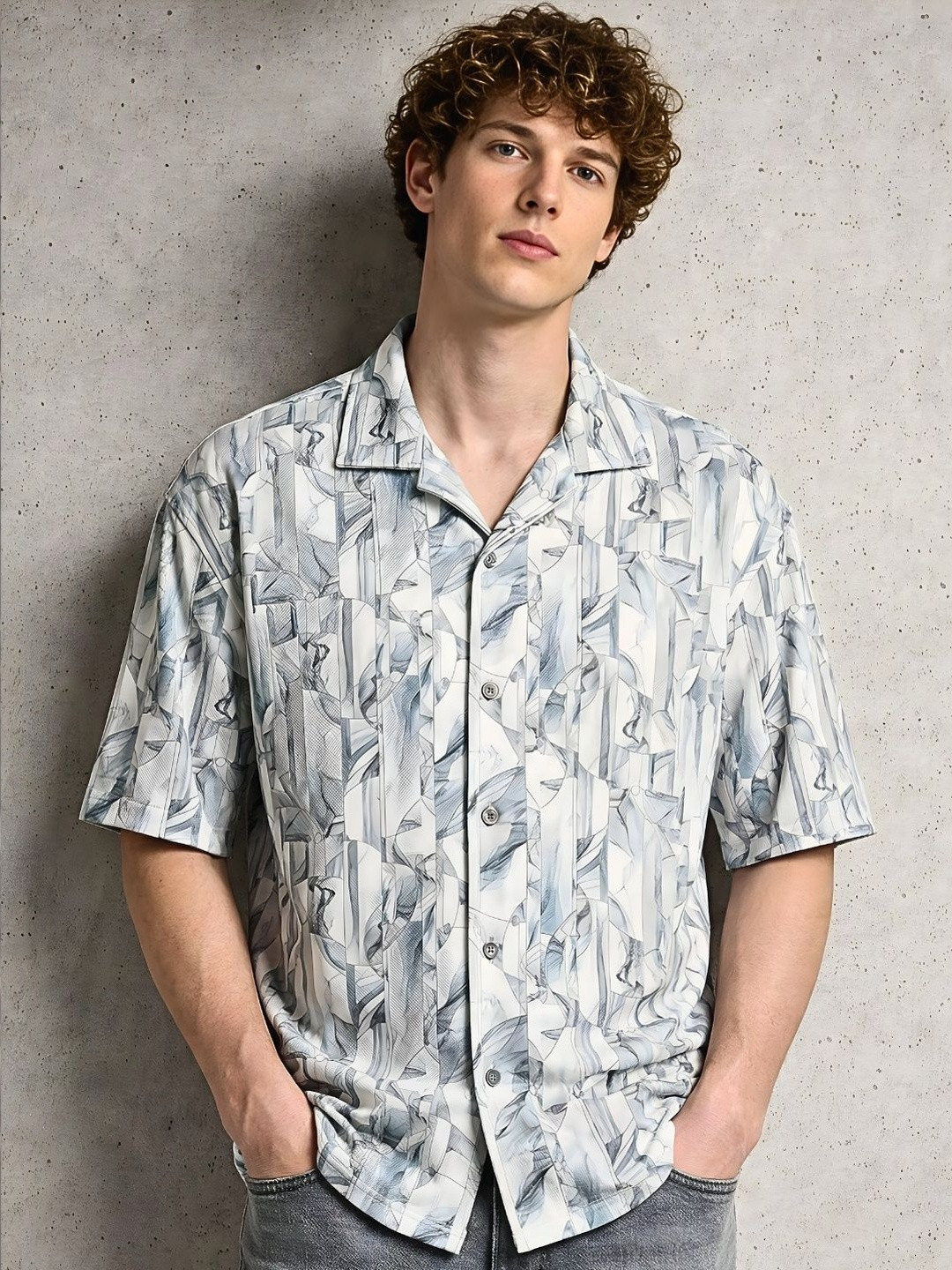 UNIQSOME Men Original Printed Casual Shirt