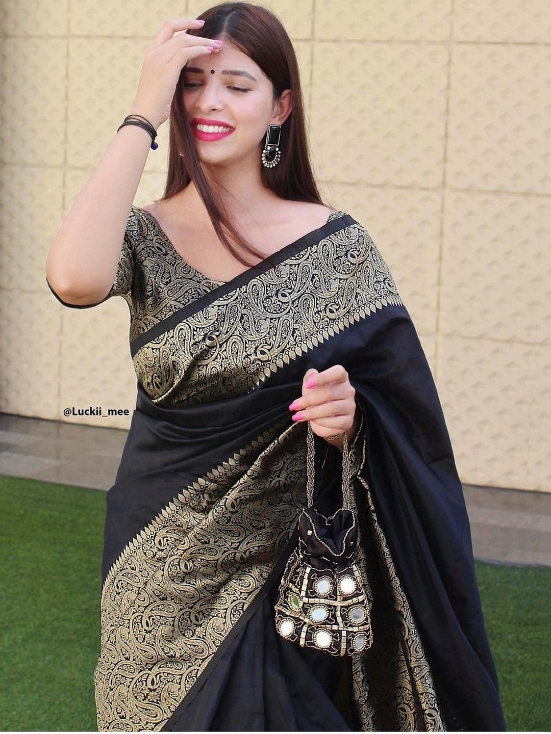VIMALNATH SYNTHETICS Paisley Zari Art Silk Handloom Banarasi Saree