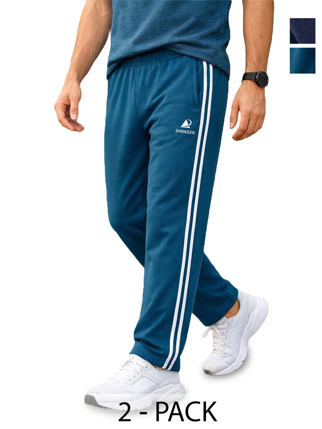 Diwazzo Men Pack of 2 Regular Fit Training fwd