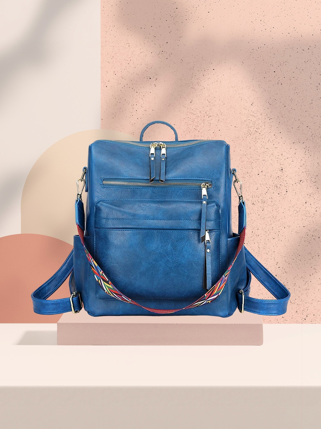truearch Women Colourblocked Backpack