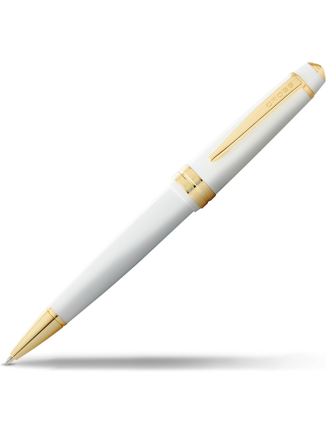 Cross Polished White Resin Bailey Light Ballpoint Pen