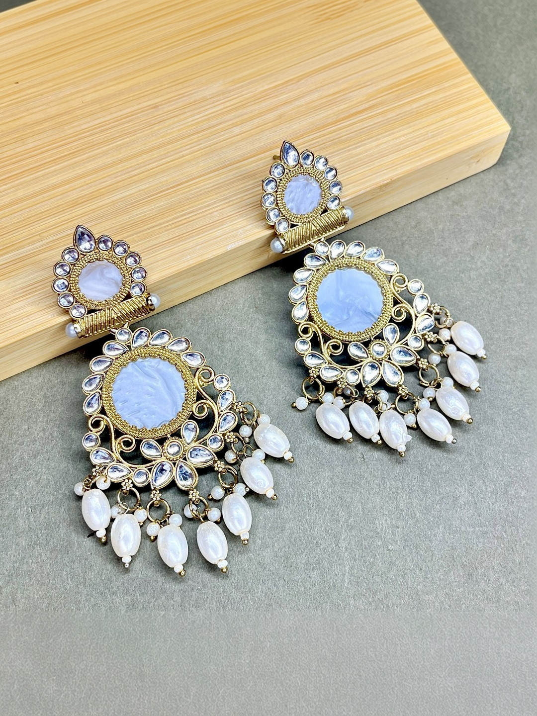 Glamgem Geometric Drop Earrings