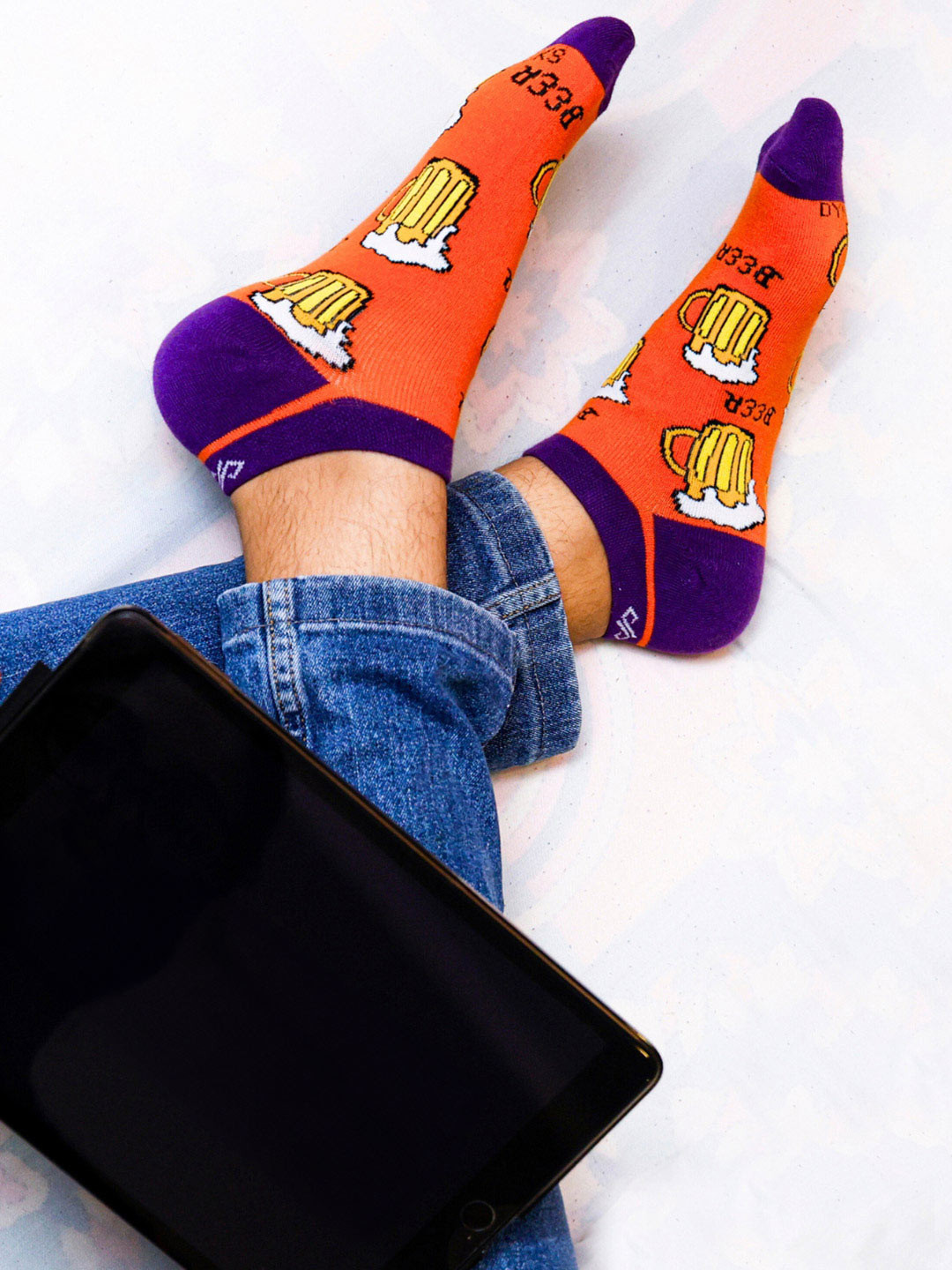 Dynamocks Patterned Ankle Length Socks
