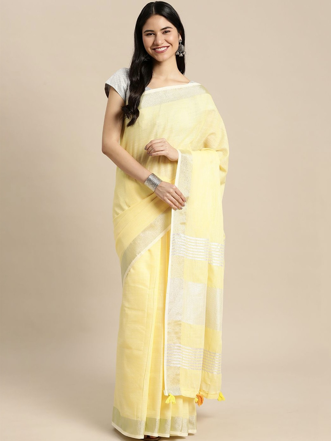 Sutriti Linen Blend Designer Saree