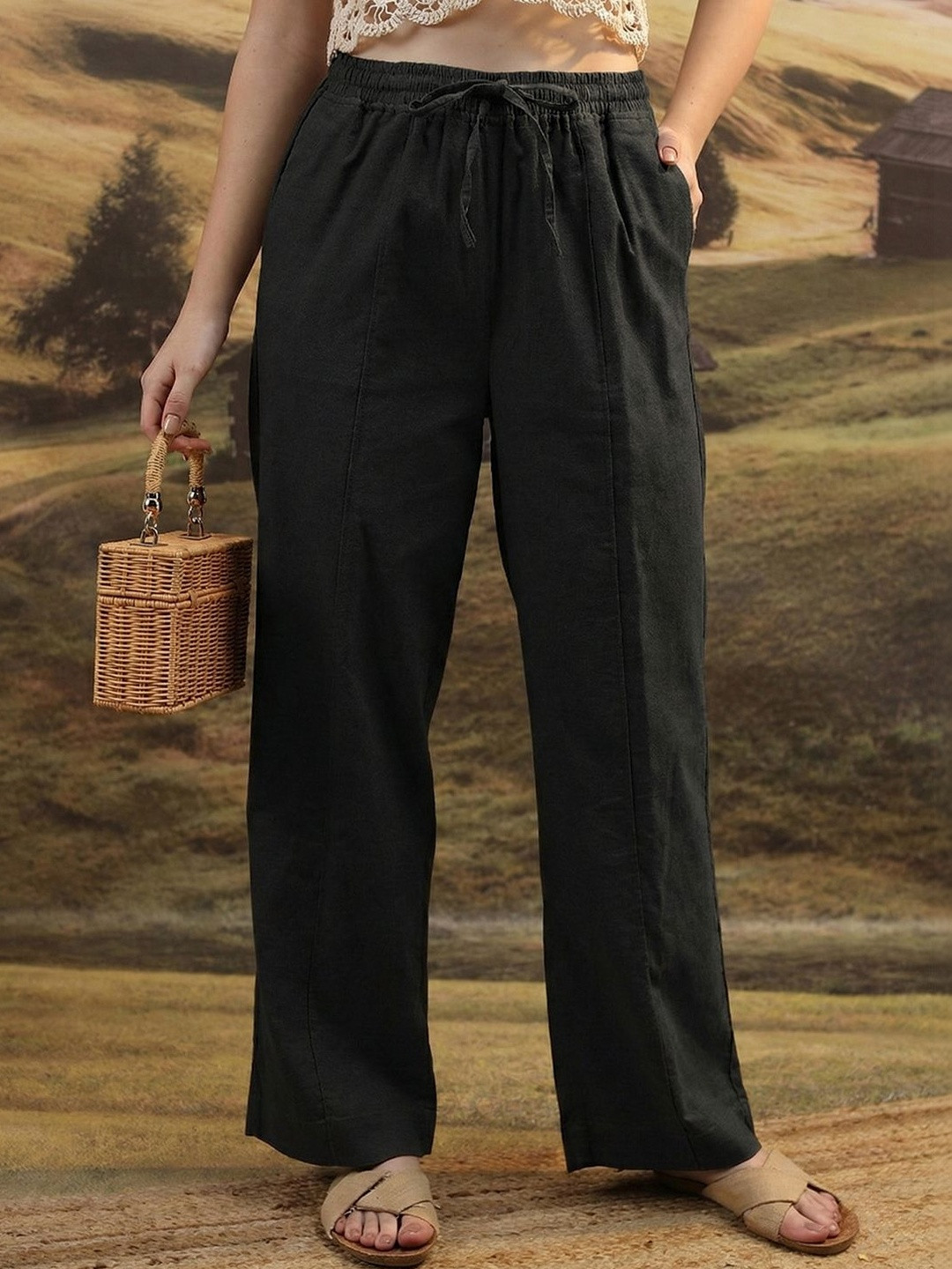 Moda Rapido Women Comfort High-Rise Trousers