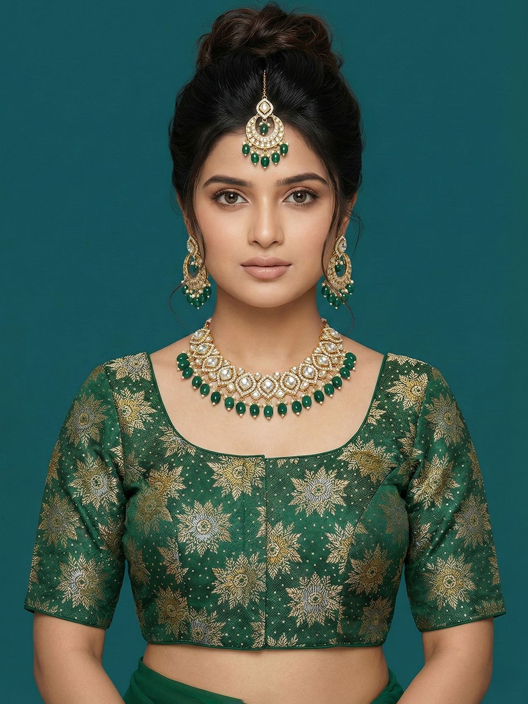 Niraha Silk Blend Woven Design Zari Saree Blouse
