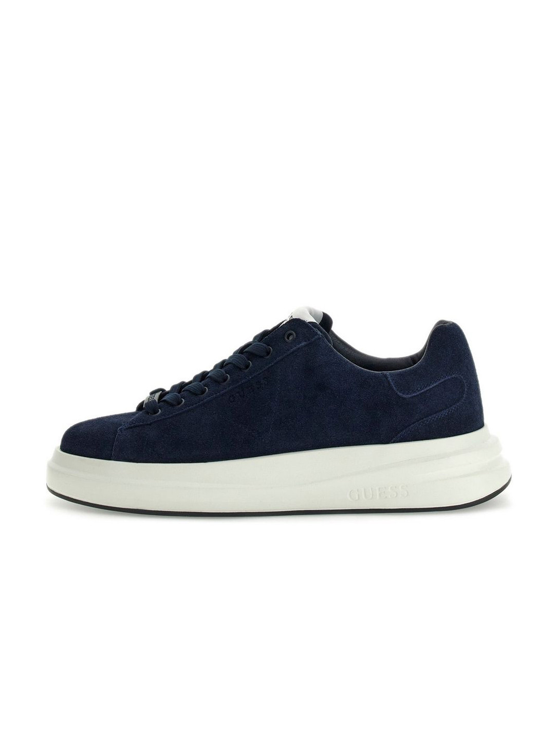 GUESS Men Leather Textured Lace-Ups Sneakers