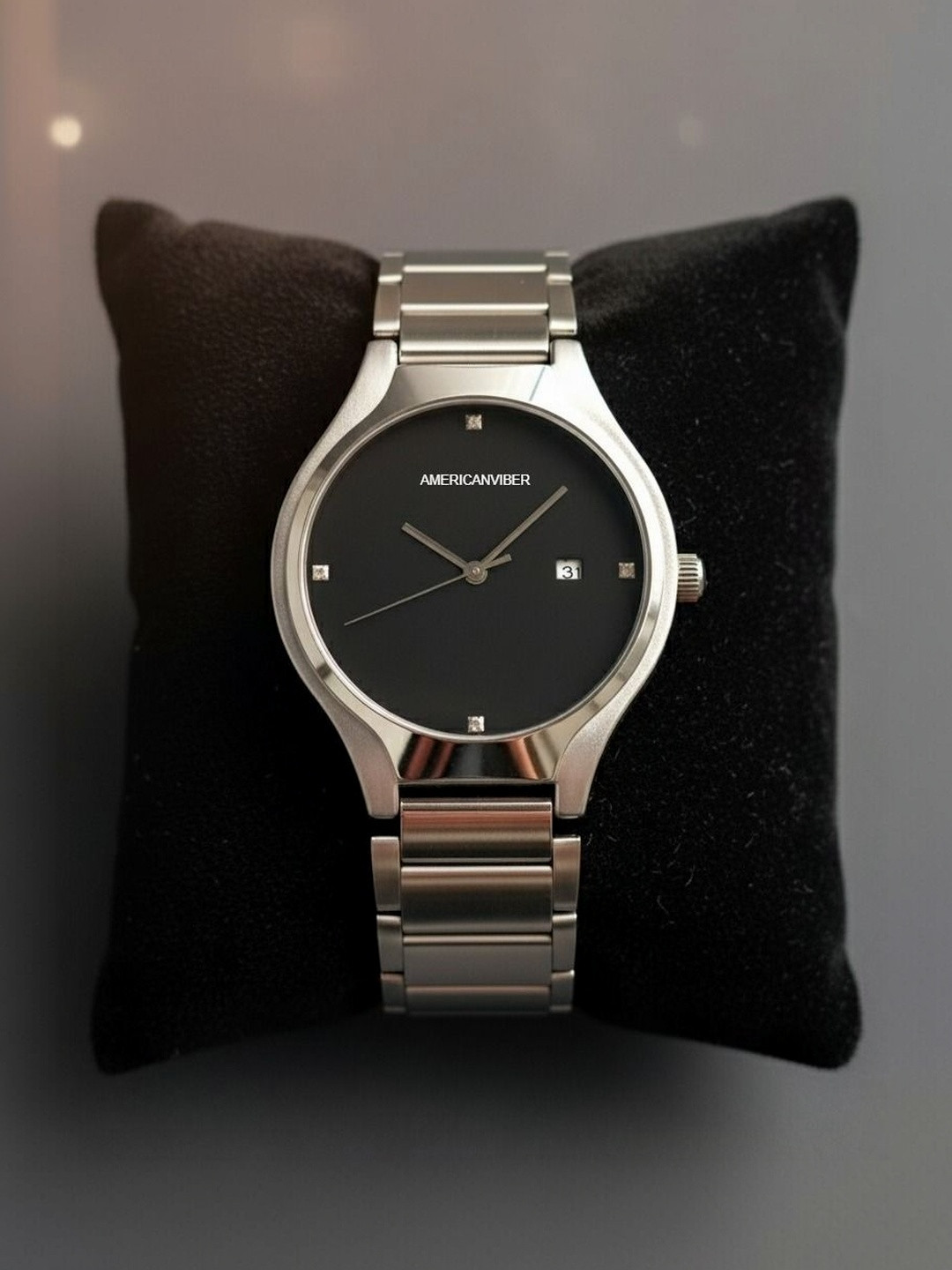 Americanviber Unisex Dial & Stainless Steel Bracelet Style Straps Analogue Multi Function Watch AVM00039