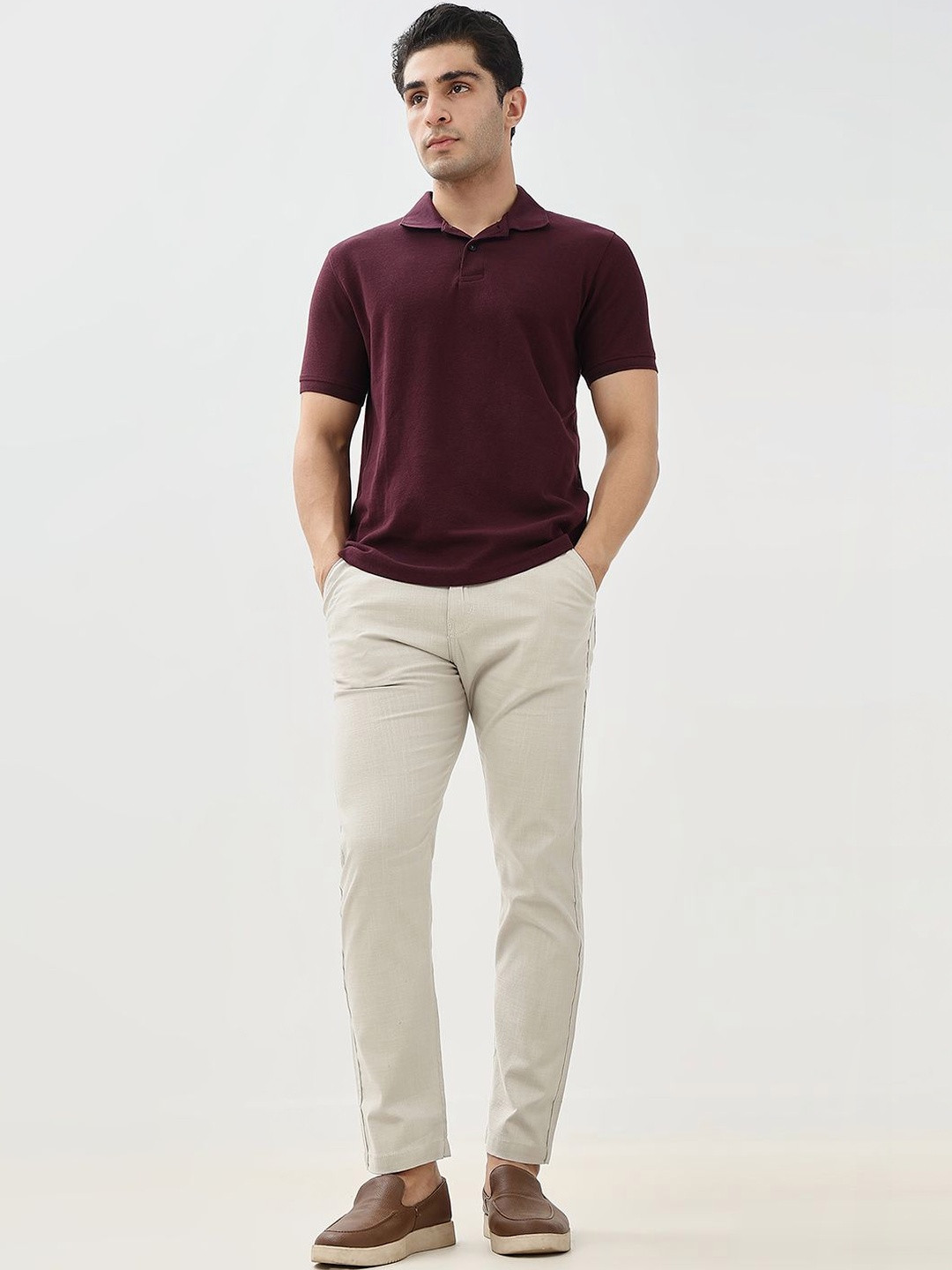 Hence Men Relaxed Fit Linen Jogger With drawstring